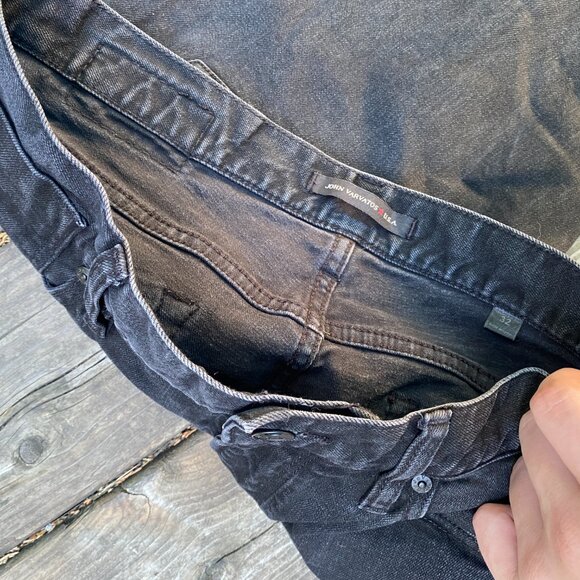 John Varvatos USA Jeans Size 32 Gray Black - Picture 5 of 8